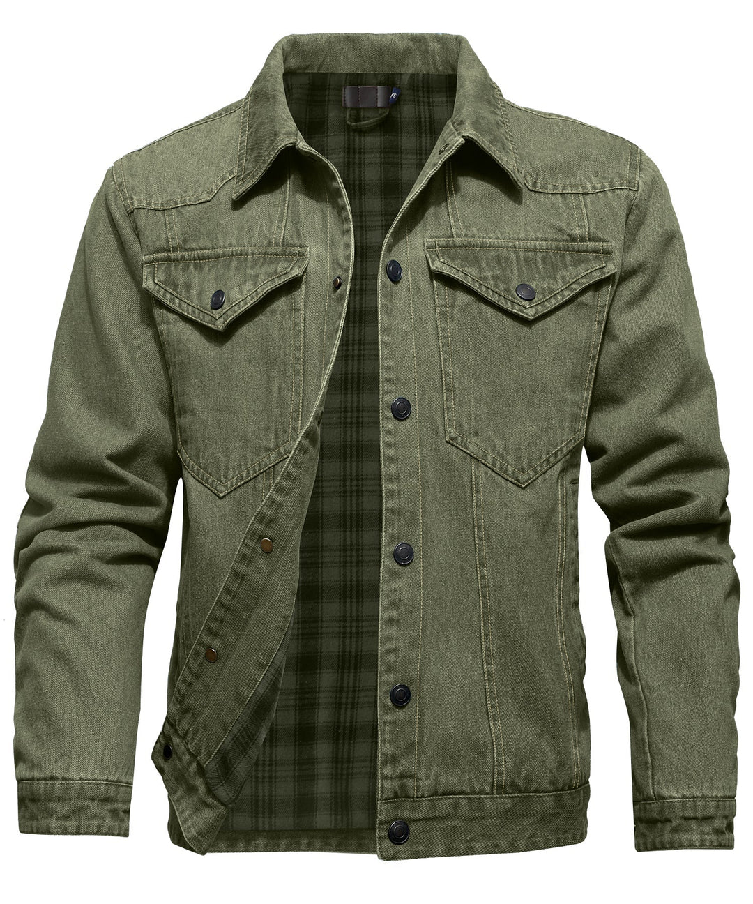 Men's Flannel Lined Denim Jacket