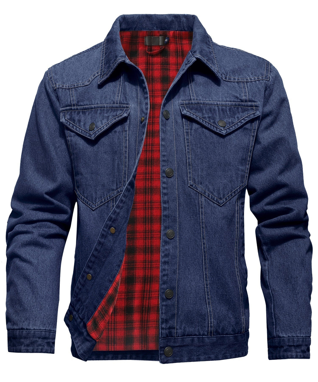 Men's Flannel Lined Denim Jacket