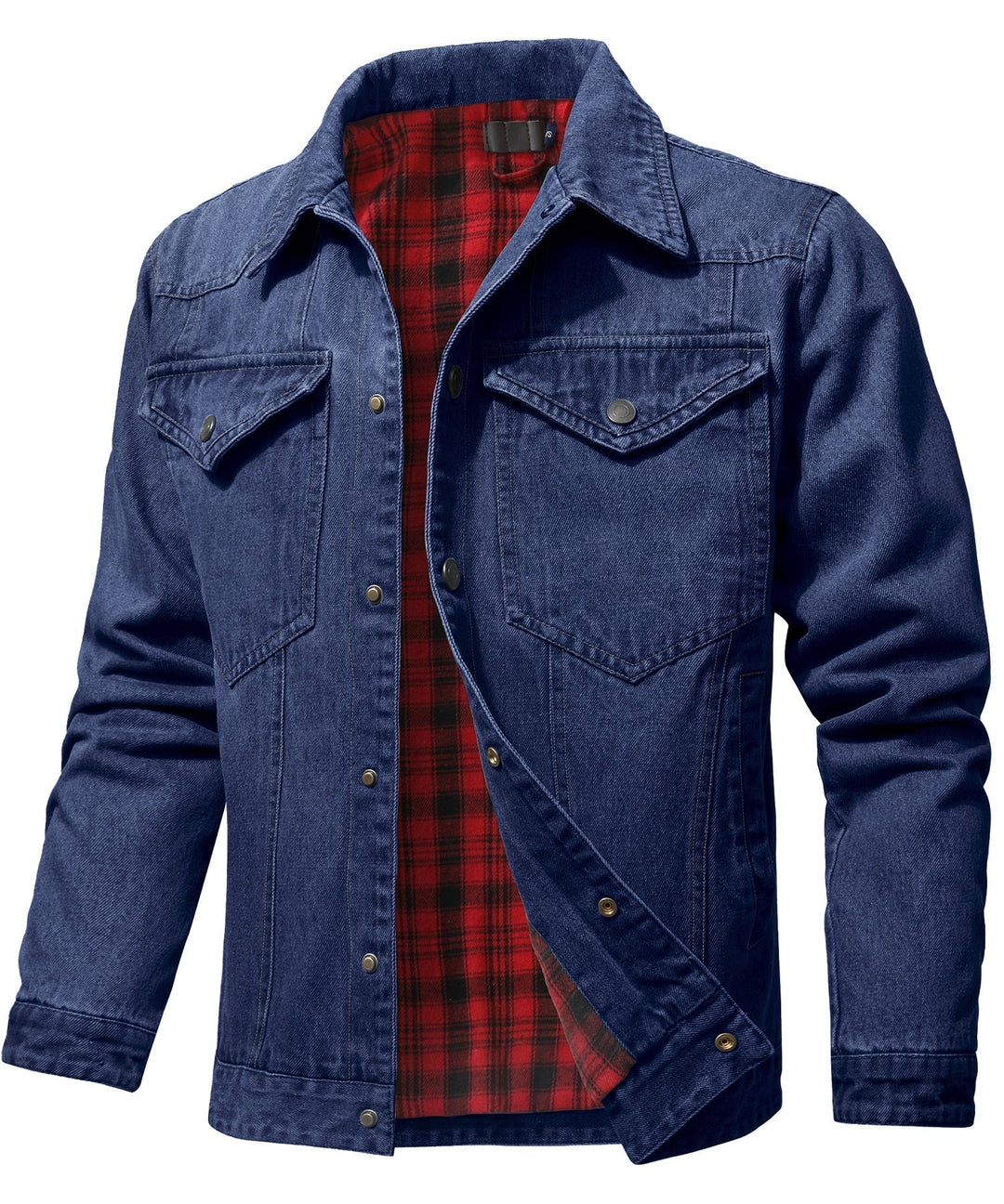 Men's Flannel Lined Denim Jacket