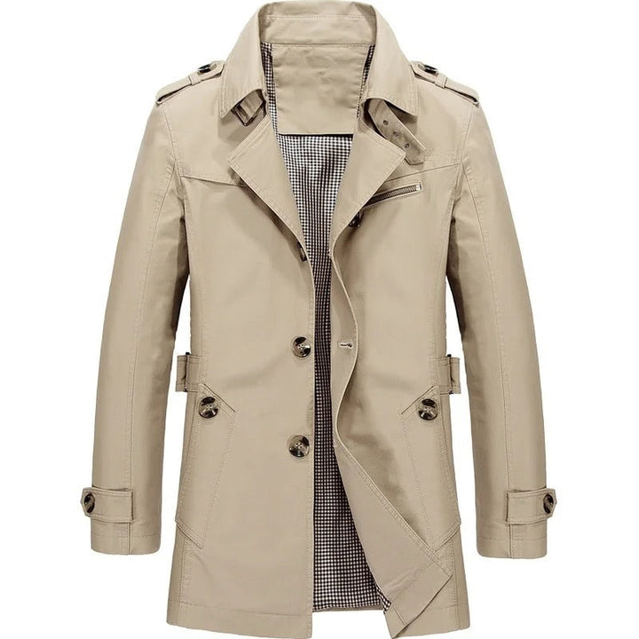 Men's Classic Trench Coat for Stylish and Timeless Fashion