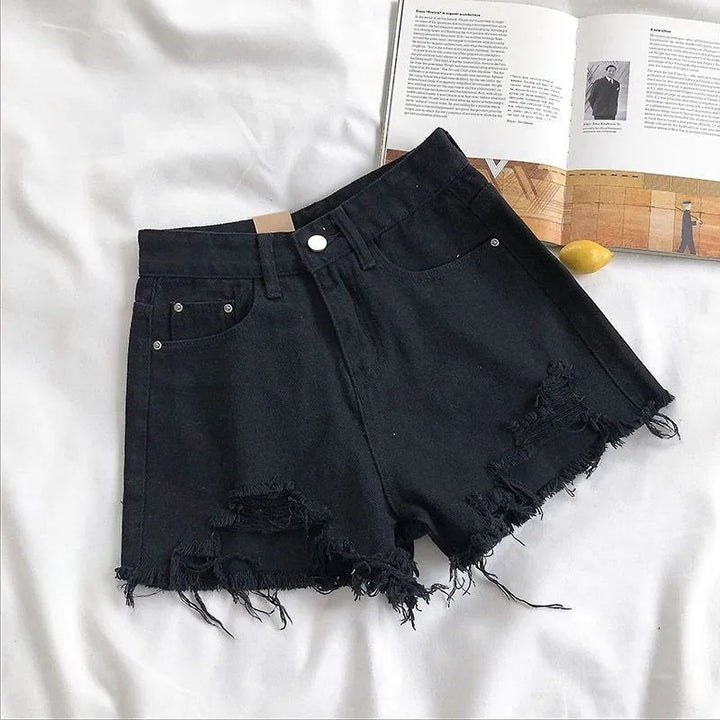 Natalie | Women's High Waist Denim Shorts