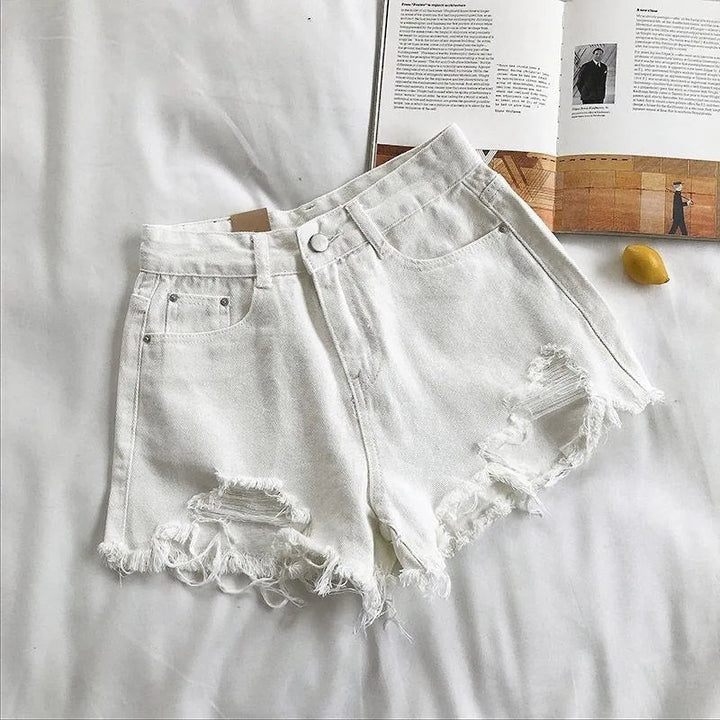 Natalie | Women's High Waist Denim Shorts