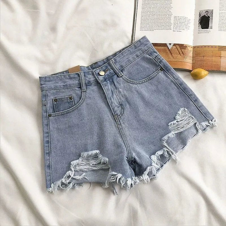 Natalie | Women's High Waist Denim Shorts