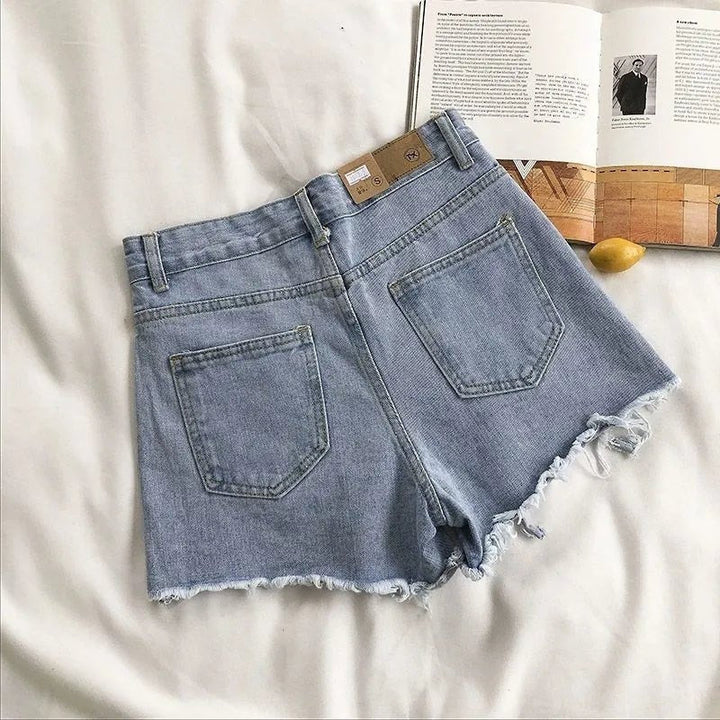 Natalie | Women's High Waist Denim Shorts