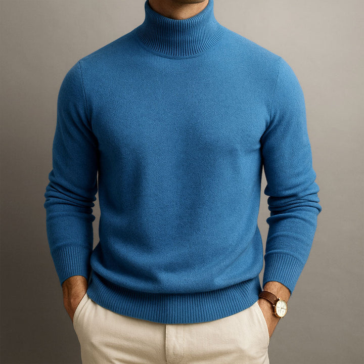 Men's Ribbed Turtleneck Sweater