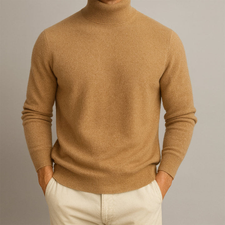 Men's Ribbed Turtleneck Sweater