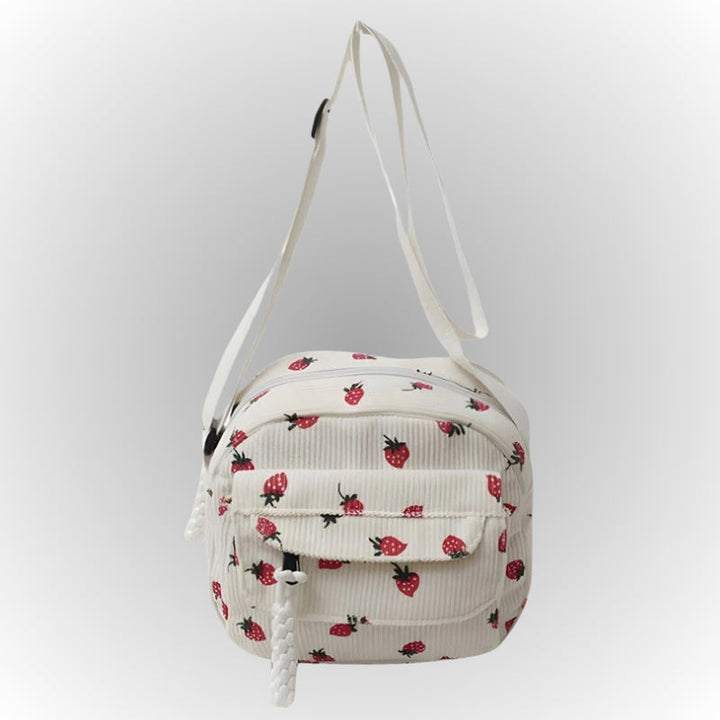 Women's Ribbed Corduroy Crossbody Bag for Casual Style