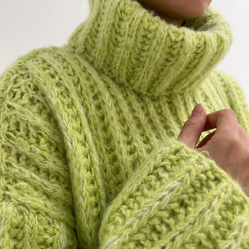 Women's Chunky Ribbed Turtleneck Sweater