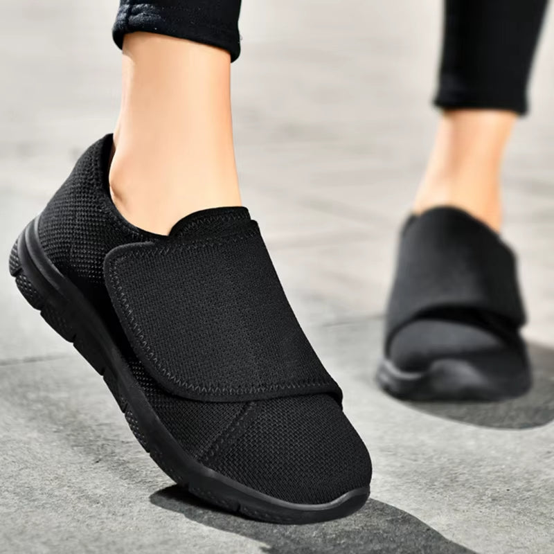 Women's Supportive Comfort Shoes - Adjustable Wide Fit for All-Day Ease