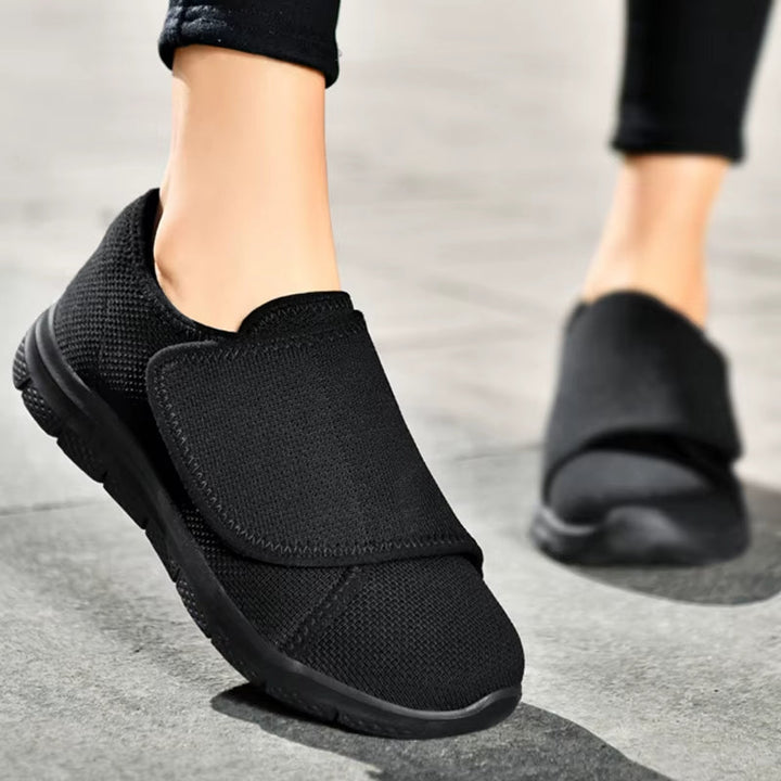 Women's Supportive Comfort Shoes - Adjustable Wide Fit for All-Day Ease