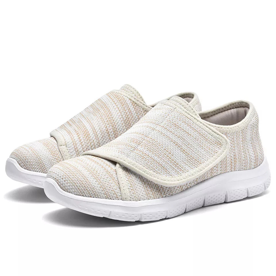 Women's Supportive Comfort Shoes - Adjustable Wide Fit for All-Day Ease