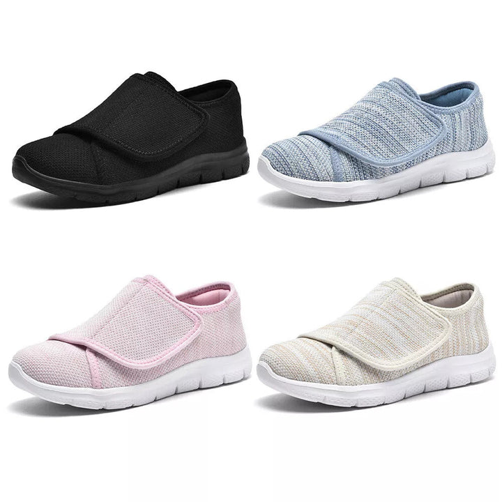 Women's Supportive Comfort Shoes - Adjustable Wide Fit for All-Day Ease