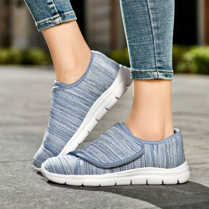 Women's Supportive Comfort Shoes - Adjustable Wide Fit for All-Day Ease