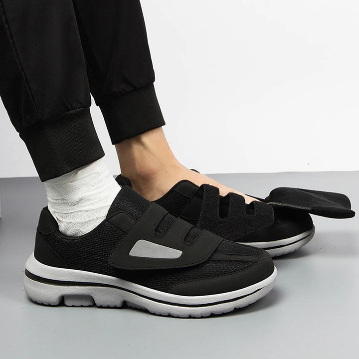 Men's Adjustable Comfort Walking Shoes for Wide Feet