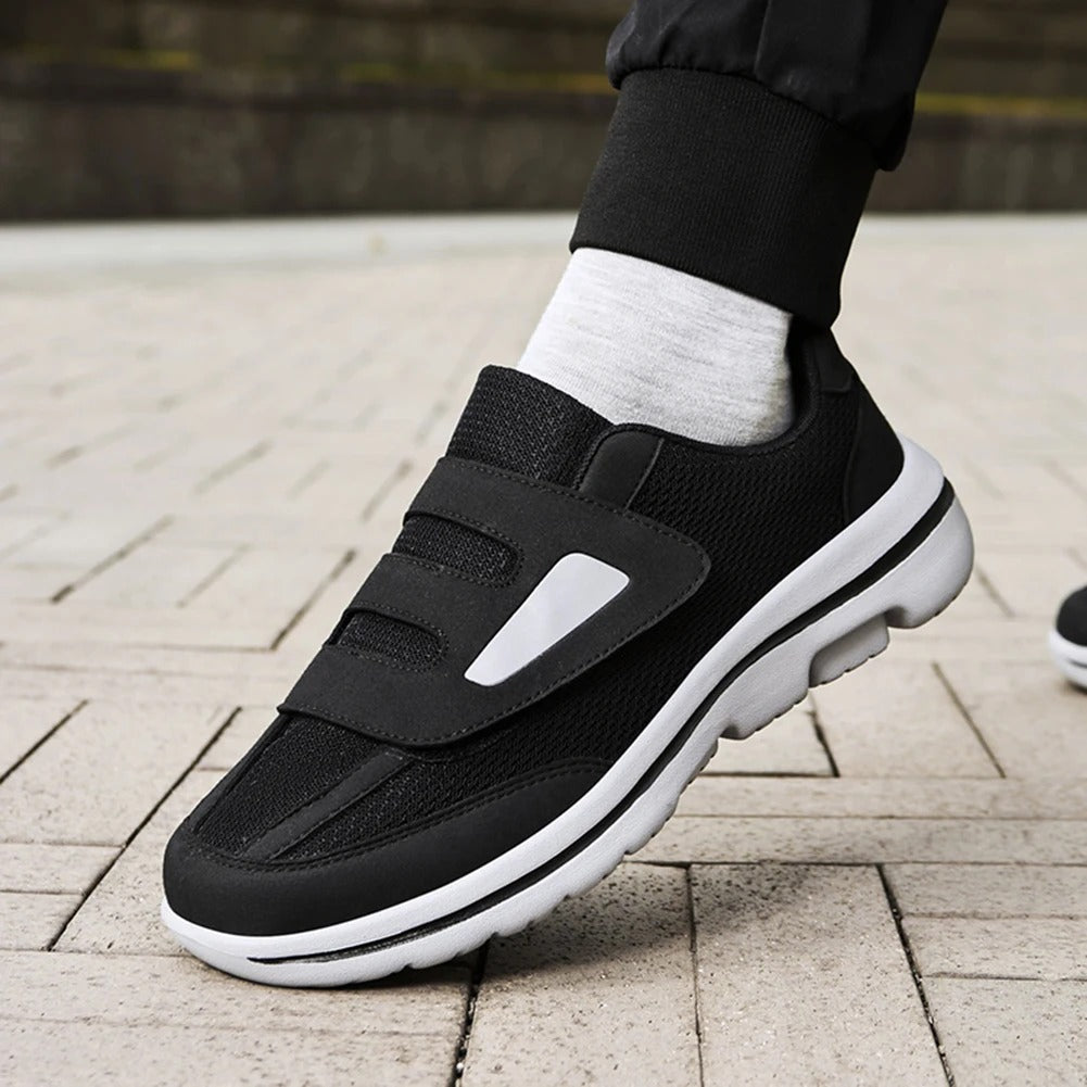 Men's Adjustable Comfort Walking Shoes for Wide Feet