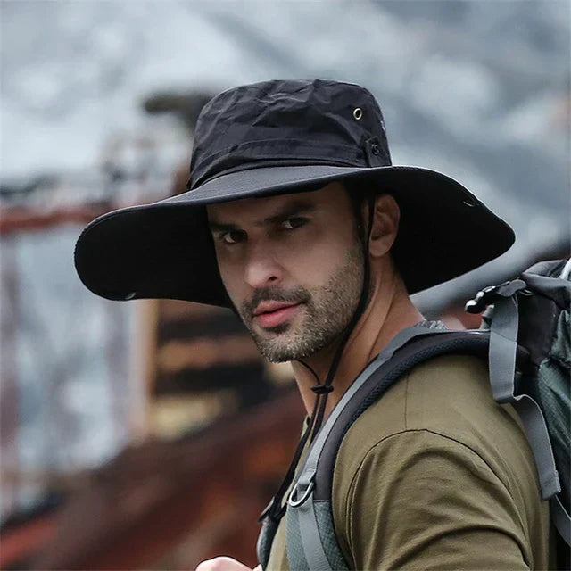 Ranger | Men's Outdoor Summer Hat with Chin Strap & Water-Repellent Fabric