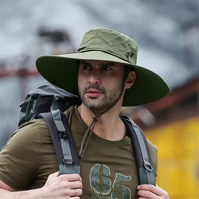Ranger | Men's Outdoor Summer Hat with Chin Strap & Water-Repellent Fabric