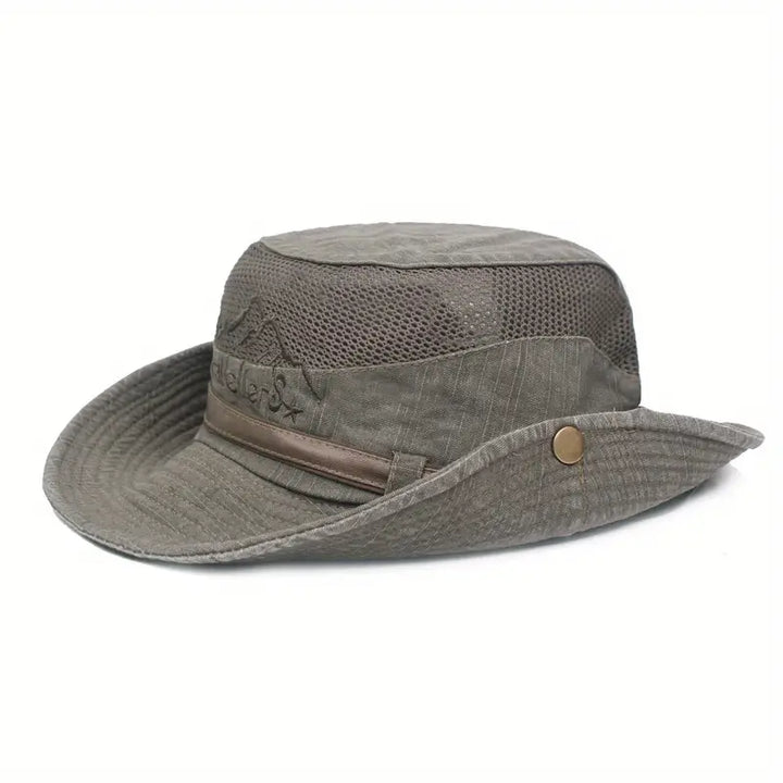 James | Men's Outdoor Sun Hat with Adjustable Straps and Wide Brim