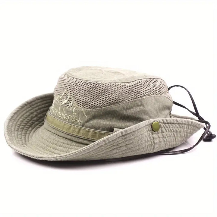 James | Men's Outdoor Sun Hat with Adjustable Straps and Wide Brim