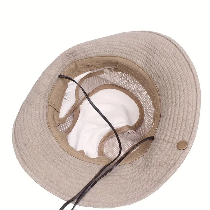 James | Men's Outdoor Sun Hat with Adjustable Straps and Wide Brim