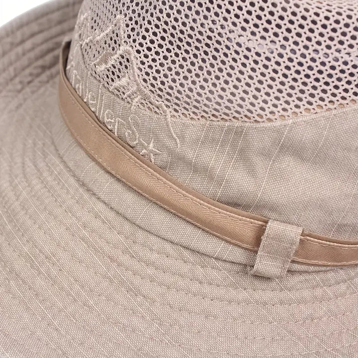 James | Men's Outdoor Sun Hat with Adjustable Straps and Wide Brim