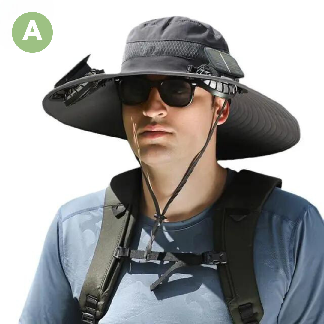 John | Men's Outdoor Sun Hat with Built-in Fan