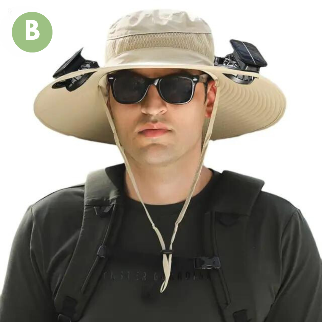 John | Men's Outdoor Sun Hat with Built-in Fan