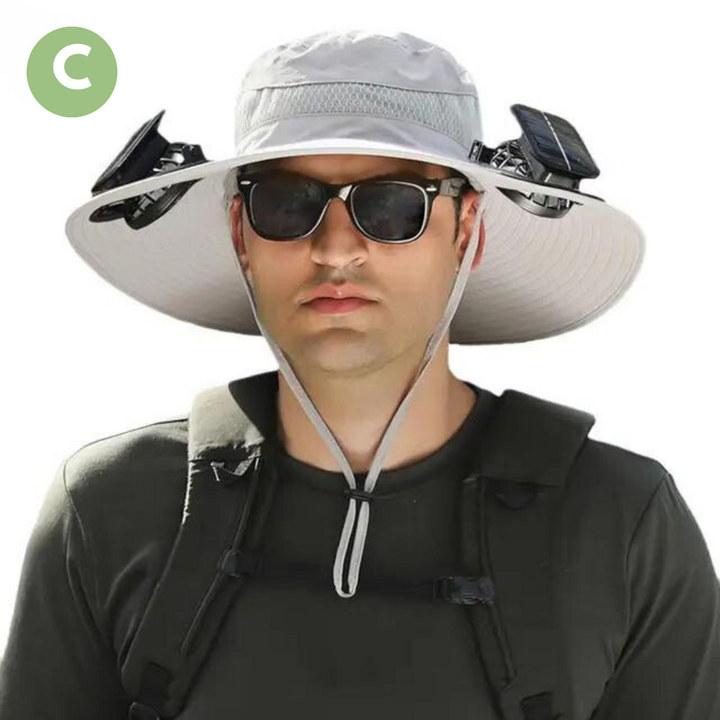 John | Men's Outdoor Sun Hat with Built-in Fan