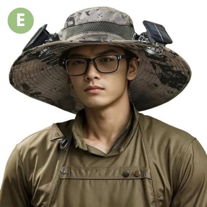 John | Men's Outdoor Sun Hat with Built-in Fan