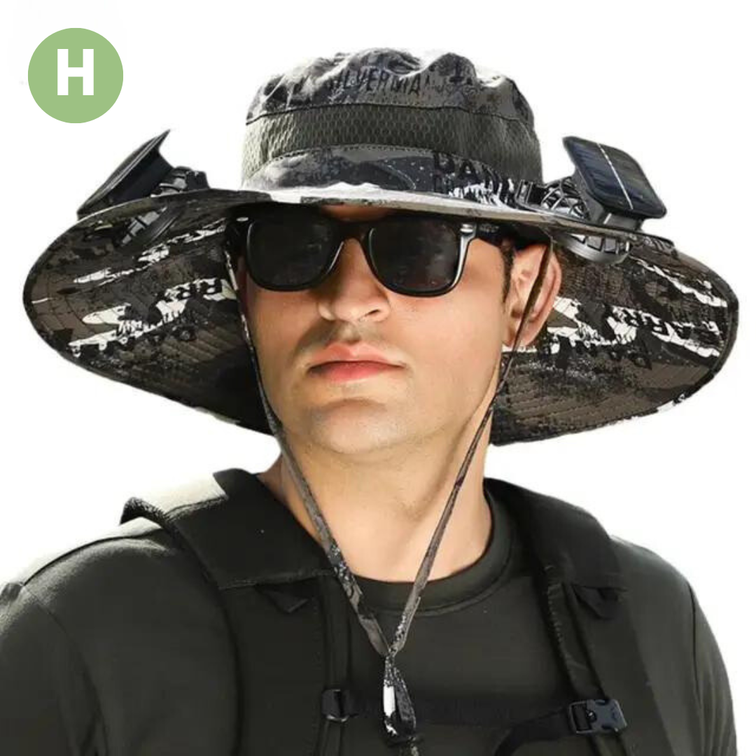 John | Men's Outdoor Sun Hat with Built-in Fan