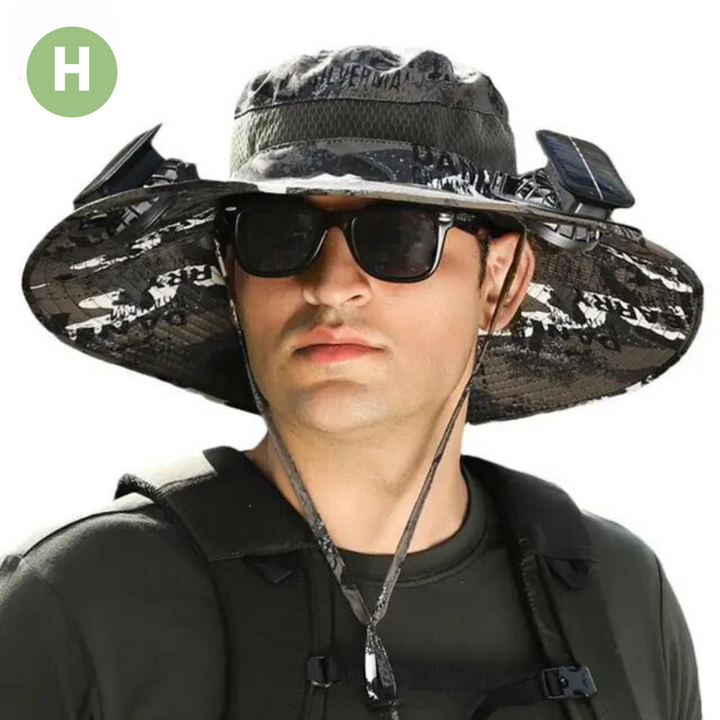 John | Men's Outdoor Sun Hat with Built-in Fan