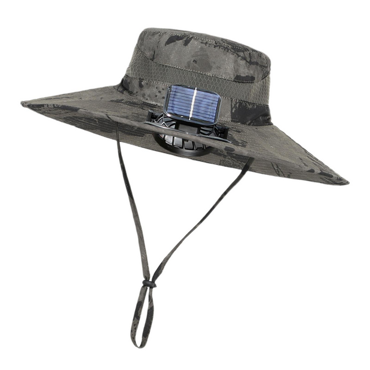 Outdoor Sun Hat with Integrated Solar Fan | Men's Sun Protection Hat