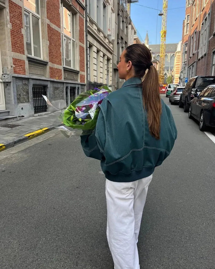 Noor | Women's Oversized Leather Jacket
