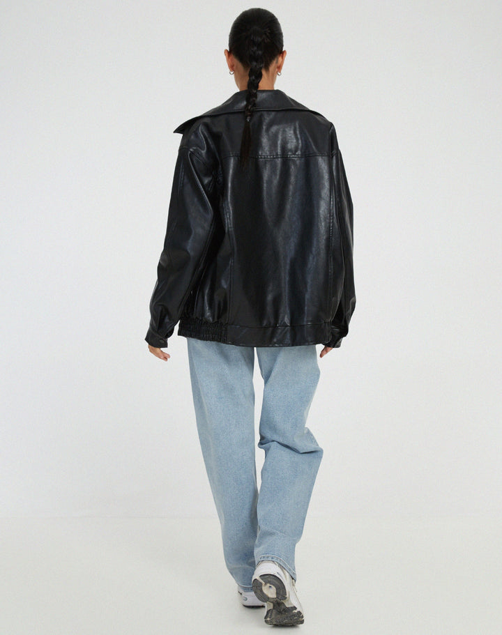 Yara | Women's Oversized Loose Leather Jacket