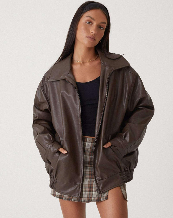Yara | Women's Oversized Loose Leather Jacket