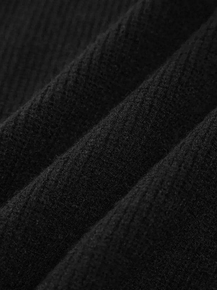Women's Oversized Mock Neck Sweater with Whipstitch Detail