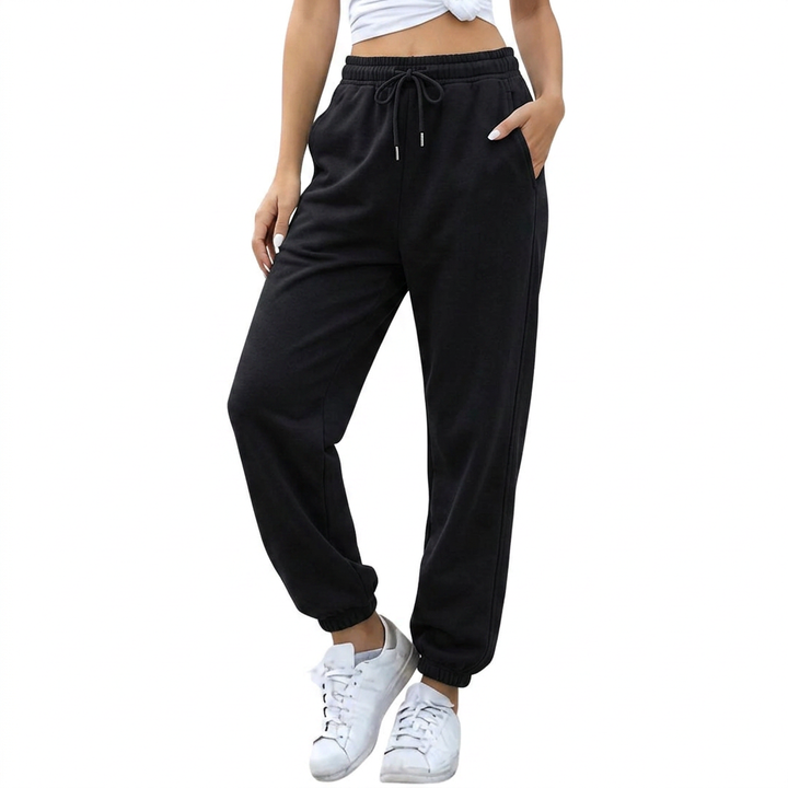 Women's Effortless Wide Leg Cuffed Pocket Lounge Pants