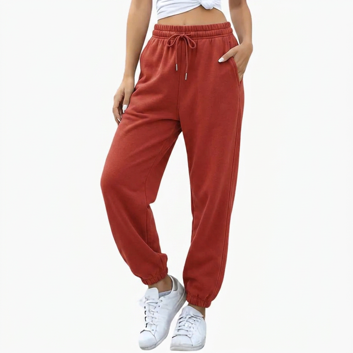 Women's Effortless Wide Leg Cuffed Pocket Lounge Pants