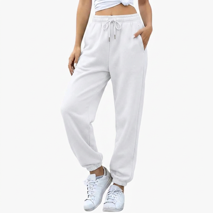 Women's Effortless Wide Leg Cuffed Pocket Lounge Pants