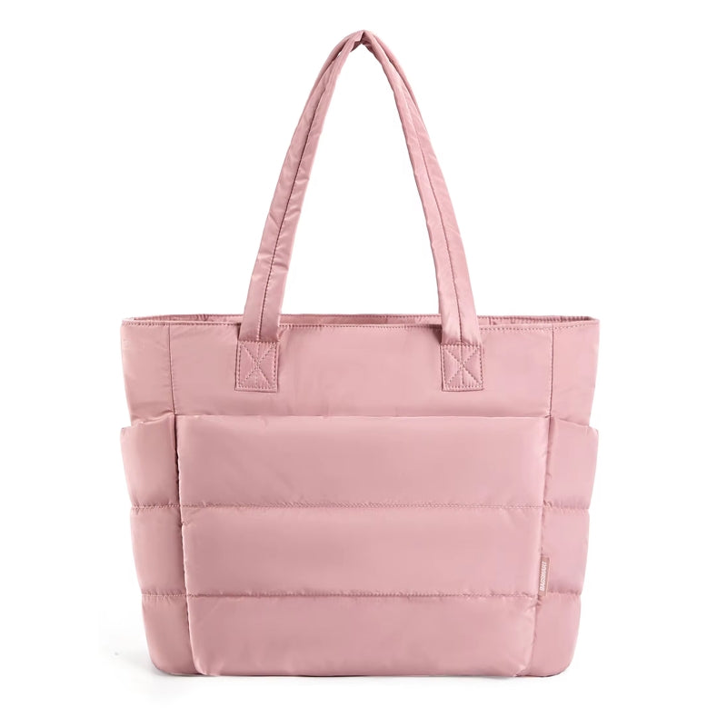 Women's Quilted Tote Bag for Stylish Fall Outfits