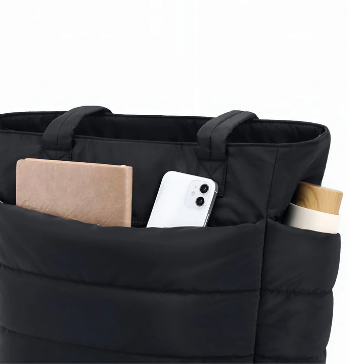 Women's Quilted Tote Bag for Stylish Fall Outfits