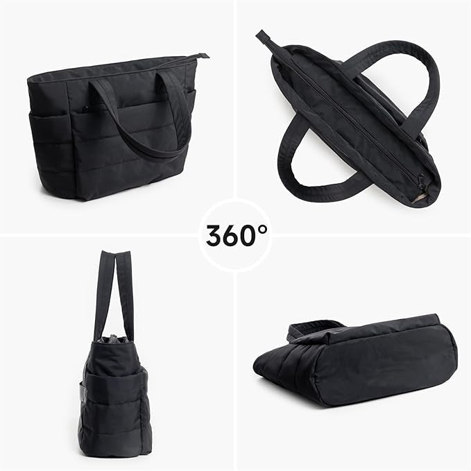 Women's Quilted Tote Bag for Stylish Fall Outfits