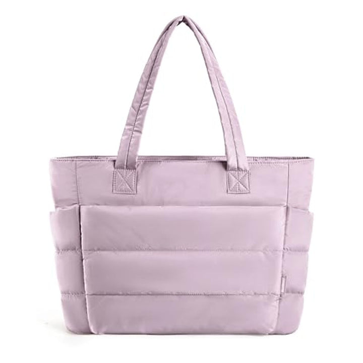 Women's Quilted Tote Bag for Stylish Fall Outfits
