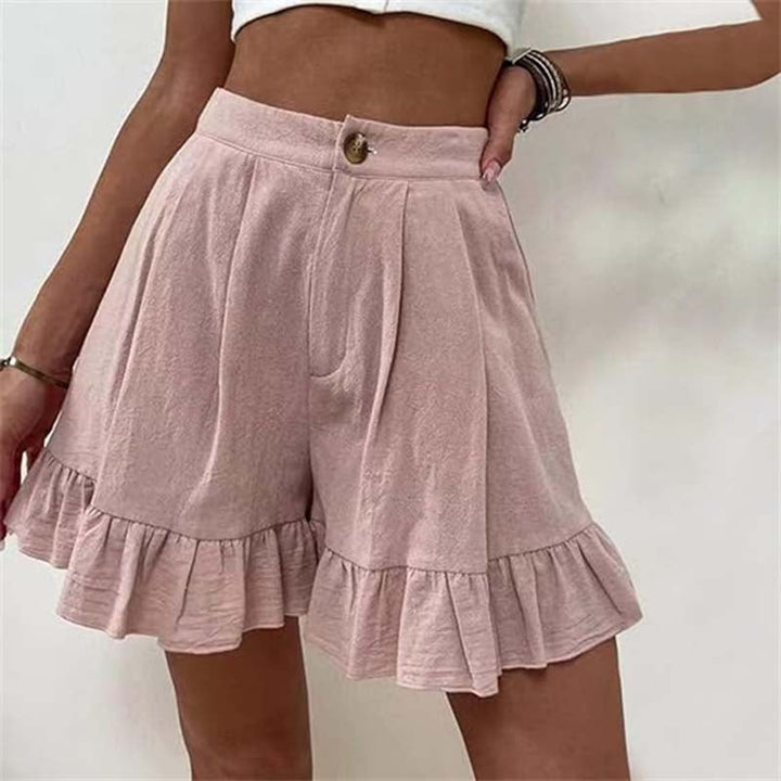 Phoebe | Women's Ruffled High-Waist Summer Shorts