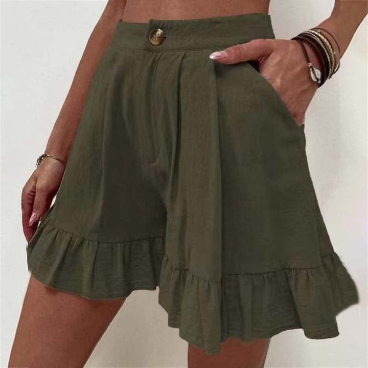 Phoebe | Women's Ruffled High-Waist Summer Shorts