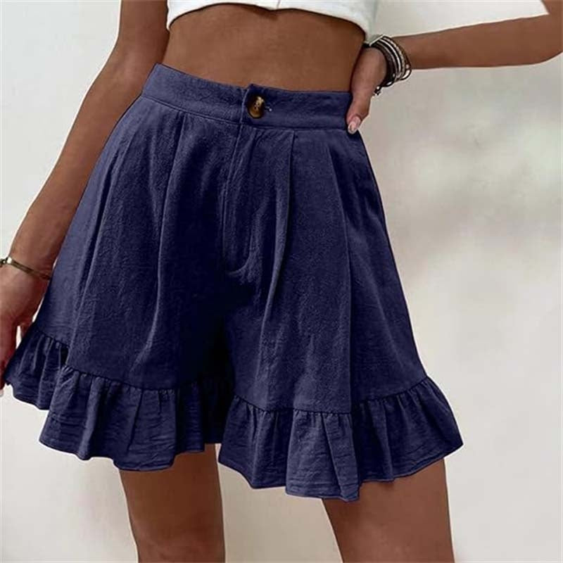 Phoebe | Women's Ruffled High-Waist Summer Shorts