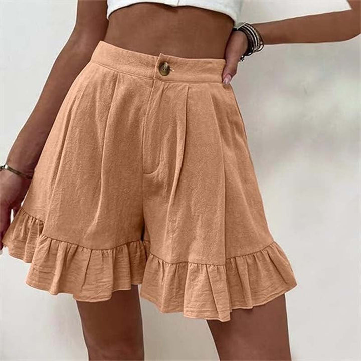 Phoebe | Women's Ruffled High-Waist Summer Shorts