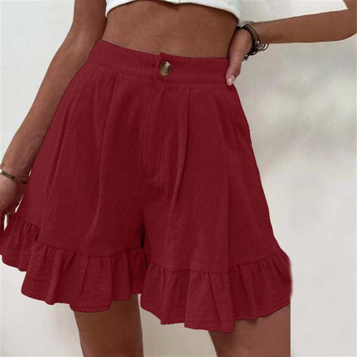 Phoebe | Women's Ruffled High-Waist Summer Shorts