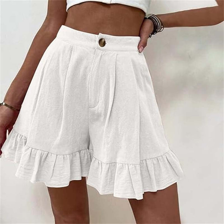 Phoebe | Women's Ruffled High-Waist Summer Shorts