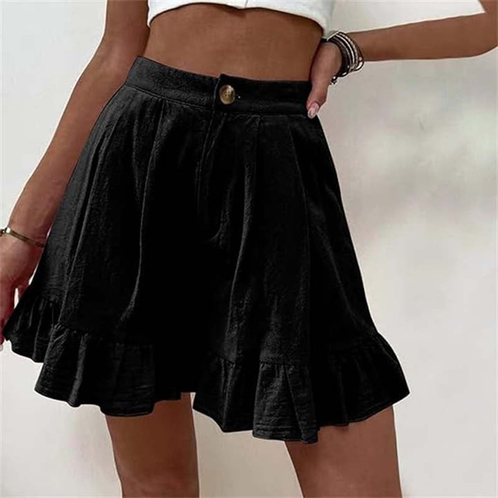 Phoebe | Women's Ruffled High-Waist Summer Shorts